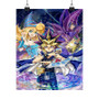 Yu Gi Oh Duel Monster Dark Magician Custom Silky Poster Satin Art Print Wall Home Decor