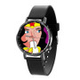 Wonder Woman and Banana Custom Quartz Watch Black Plastic With Gift Box