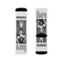 The Doors Gym Morrison Custom Socks Sublimation White Polyester Unisex Regular Fit