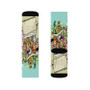 The Flinstones Family Custom Socks Sublimation White Polyester Unisex Regular Fit