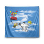 Snoopy The Peanuts Up Custom Tapestry Polyester Indoor Wall Home Decor