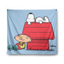 The Peanuts Snoopy and Family Guy Custom Tapestry Polyester Indoor Wall Home Decor