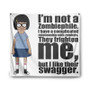 Tina Belcher I am Not Zombiephile Custom Tapestry Polyester Indoor Wall Home Decor