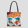 Goku Vegeta Freeza Dragon Ball Super Custom Tote Bag AOP With Cotton Handle