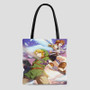 Link and Pit The Legend of Zelda Custom Tote Bag AOP With Cotton Handle