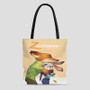 Nick and Judy Zootopia Custom Tote Bag AOP With Cotton Handle