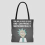 Rick and Morty Quotes Custom Tote Bag AOP With Cotton Handle