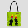 The Simpsons Shadows Custom Tote Bag AOP With Cotton Handle