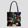 The Team Young Justice Custom Tote Bag AOP With Cotton Handle