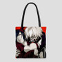 Tokyo Ghoul Kaneki Ken and Uta Custom Tote Bag AOP With Cotton Handle