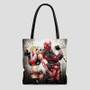 Wade Harley Deadpool Harley Quinn Custom Tote Bag AOP With Cotton Handle