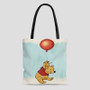 Winnie The Pooh With Ballon Disney Custom Tote Bag AOP With Cotton Handle