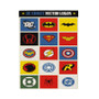 DC Comics Superheroes Logos Custom Velveteen Plush Polyester Blanket Bedroom Family