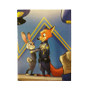 Disney Zootopia Police Custom Velveteen Plush Polyester Blanket Bedroom Family