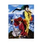 Rurouni Kenshin and Kamiya Kauru Samurai X Custom Velveteen Plush Polyester Blanket Bedroom Family