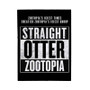 Straight Otter Zootopia Custom Velveteen Plush Polyester Blanket Bedroom Family