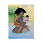 The Jungle Book Baloo and Mowgli Custom Velveteen Plush Polyester Blanket Bedroom Family