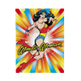Wonder Woman Coloful Custom Velveteen Plush Polyester Blanket Bedroom Family