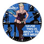Archer Quotes Custom Wall Clock Round Non-ticking Wooden