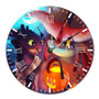 Candy Corn Tooth Toothless Custom Wall Clock Round Non-ticking Wooden