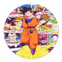 Goku With Kintoun Dragon Ball Z Custom Wall Clock Round Non-ticking Wooden