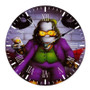 Simpsons Joker Custom Wall Clock Round Non-ticking Wooden