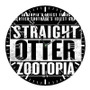 Straight Otter Zootopia Custom Wall Clock Round Non-ticking Wooden