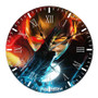 The Flash Superhero Product Custom Wall Clock Round Non-ticking Wooden