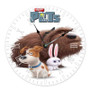 The Secret Life of Pets Movie Custom Wall Clock Round Non-ticking Wooden