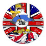 The Who Simpsons Custom Wall Clock Round Non-ticking Wooden