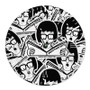 Tina Belcher Bob s Burgers Descendents Custom Wall Clock Round Non-ticking Wooden