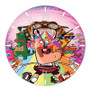 Uncle Grandpa Custom Wall Clock Round Non-ticking Wooden