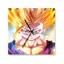 Dragon Ball Z Super Gohan Custom Wall Clock Square Wooden Silent Scaleless Black Pointers