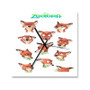 Nick Wilde Face Collage Zootopia Custom Wall Clock Square Wooden Silent Scaleless Black Pointers