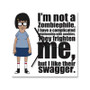 Tina Belcher I am Not Zombiephile Custom Wall Clock Square Wooden Silent Scaleless Black Pointers