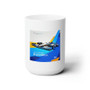 George Russell F1 Art White Ceramic Mug 15oz With BPA Free