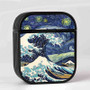 Starry Night Great Wave Custom AirPods Case Cover Sublimation Hard Durable Plastic Glossy