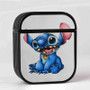 Stitch Disney New Custom AirPods Case Cover Sublimation Hard Durable Plastic Glossy