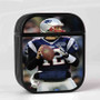 Tom Brady New England Patriots Football Custom AirPods Case Cover Sublimation Hard Durable Plastic Glossy