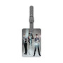 Muse Band Custom Polyester Saffiano Rectangle White Luggage Tag Card Insert
