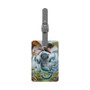The Cheshire Cat Alice in Wonderland Custom Polyester Saffiano Rectangle White Luggage Tag Card Insert