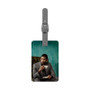 Usher With Coffee Custom Polyester Saffiano Rectangle White Luggage Tag Card Insert