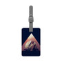 Yeezus Kanye West with Kendrick Lamar Art Custom Polyester Saffiano Rectangle White Luggage Tag Card Insert