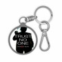 The X Files Trust No One Custom Keyring Tag Keychain Acrylic With TPU Cover