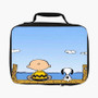 The Peanuts Snoopy and Charlie Brown Custom Lunch Bag Fully Lined and Insulated for Adult and Kids