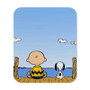 The Peanuts Snoopy and Charlie Brown Custom Mouse Pad Gaming Rubber Backing