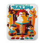 Wreck It Ralph All Chaaracters Custom Mouse Pad Gaming Rubber Backing