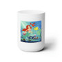 Disney Ariel The Little Mermaid and Friends Custom White Ceramic Mug 15oz Sublimation BPA Free