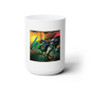The Legend of Zelda Ocarina of Time Link Battle Custom White Ceramic Mug 15oz Sublimation BPA Free