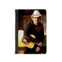 Brad Paisley With Guitar Custom PU Faux Leather Passport Cover Wallet Black Holders Luggage Travel